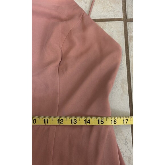 Lovely Lela Size 12R Desert Rose Sleeveless High Neck Chiffon Gown Formal - Picture 11 of 14